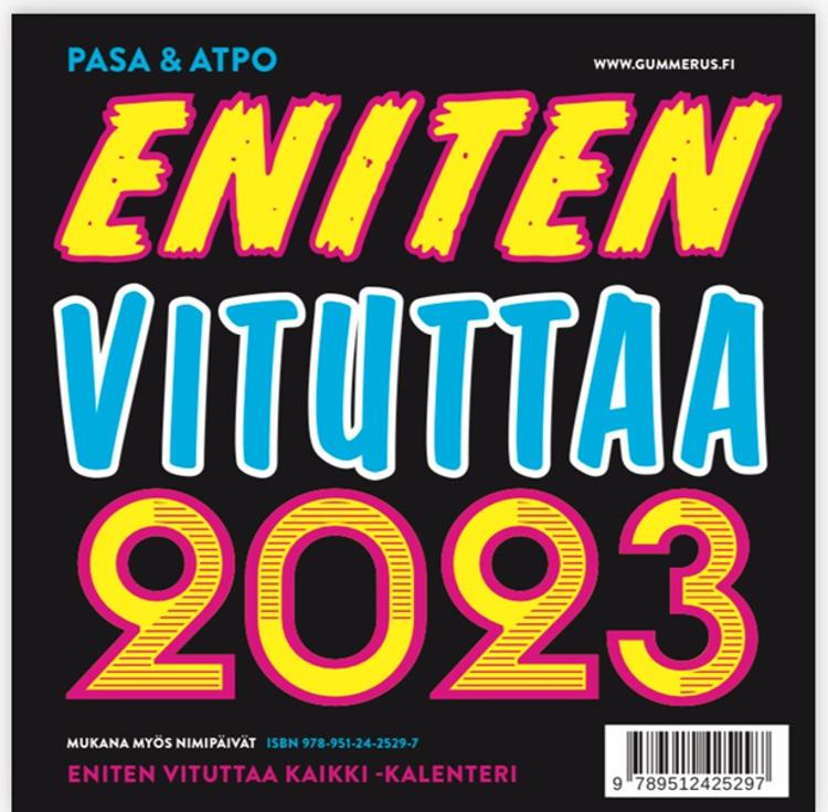 Pasa, Atpo, Eniten vituttaa 2023 -kalenteri