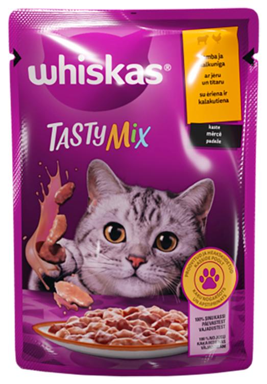 Whiskas Tasty Mix lamm&lkun 85g märgtoit