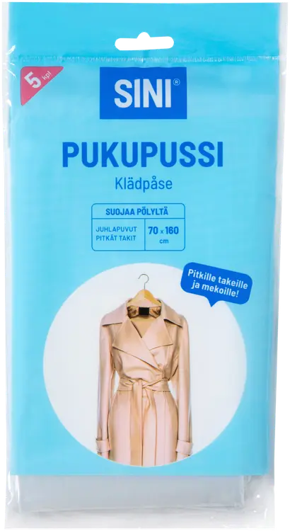 Sini pukupusseja 5kpl 70x160cm