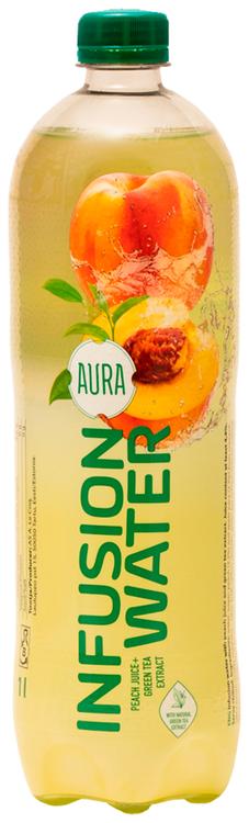 Aura Infusion virsikumahla-rohelise tee ekstraktiga jook 1 l