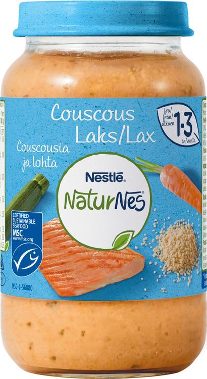 Nestlé NaturNes 220g Kuskusia ja lohta lastenateria 15kk