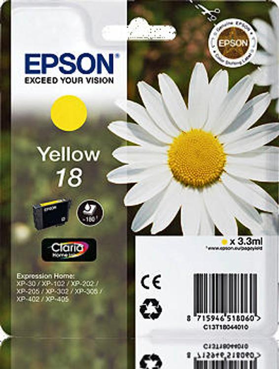 Epson mustepatruuna keltainen T1804