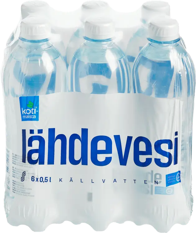 Kotimaista 6x0,5l lähdevesi