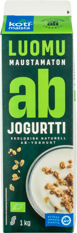 Kotimaista AB-Luomujogurtti 1kg maustamaton