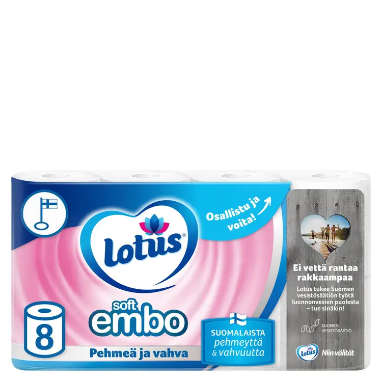 LOTUS Soft Embo WC-paperi 8 rll