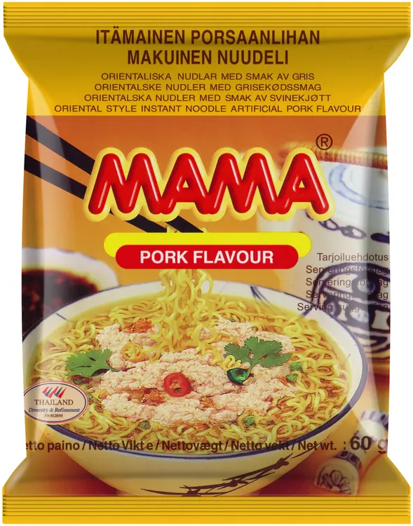 Mama Itämainen porsaanlihanmakuinen nuudeli 60g