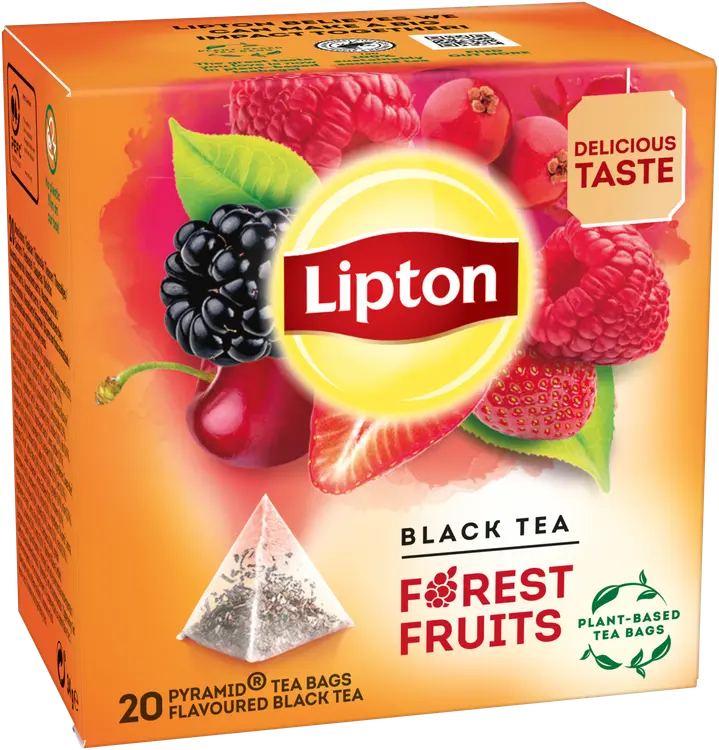 Lipton 20ps Forest Fruit pyramidi musta tee