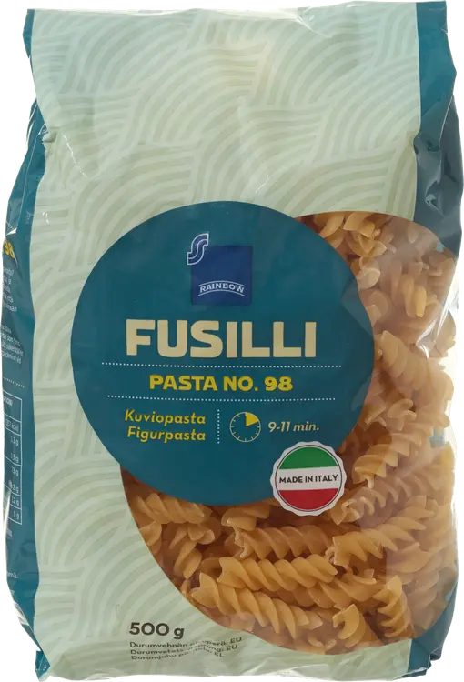Rainbow 500g Fusilli kuviopasta