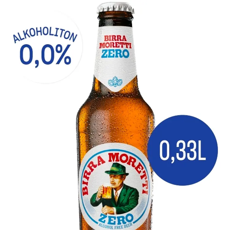 Birra Moretti Zero alkoholiton olut 0,33l