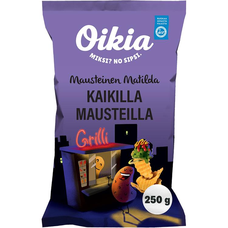 Oikia vürtsikad kartulikrõpsud 250 g
