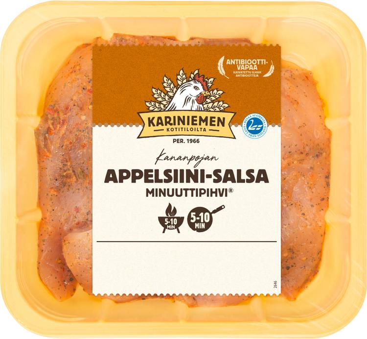 Kariniemen Kananpojan Minuuttipihvi Appelsiini-salsa 350 g