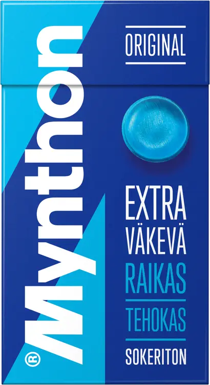 Mynthon Original Extra Väkevä sokeriton kurkkupastilli 35g