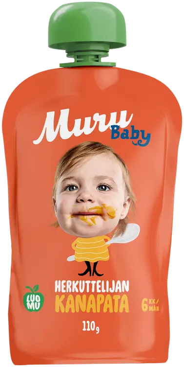 Muru Baby Herkuttelijan kanapata 6 kk luomulastenateria 110 g