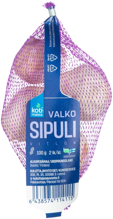 Kotimaista valkosipuli 100g