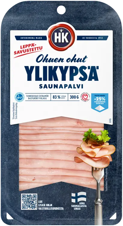 HK Ohuen ohut Ylikypsä saunapalvikinkku 300 g