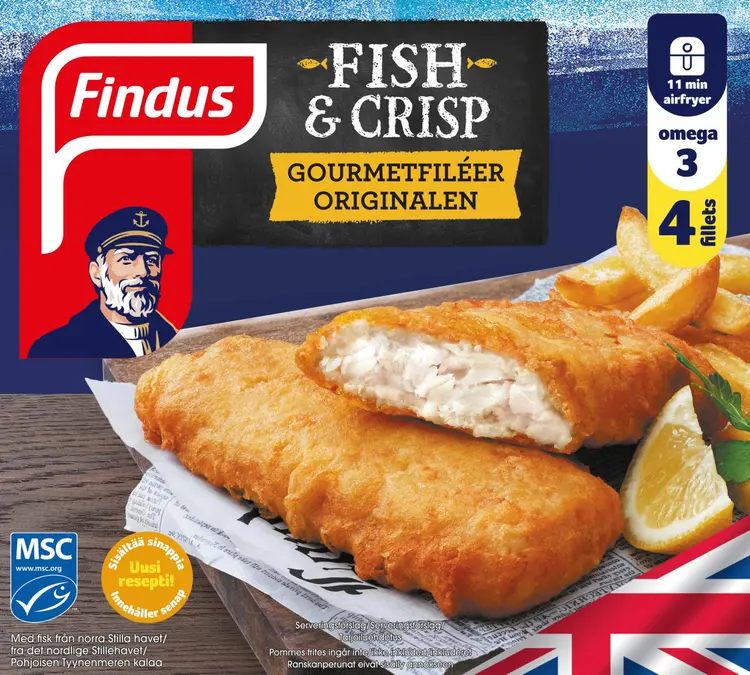 Findus Fish & Crisp kalafileet 480g