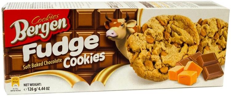 Bergen Soft Baked Chocolate Cookies Fudge 126g pehmeitä suklaakeksejä