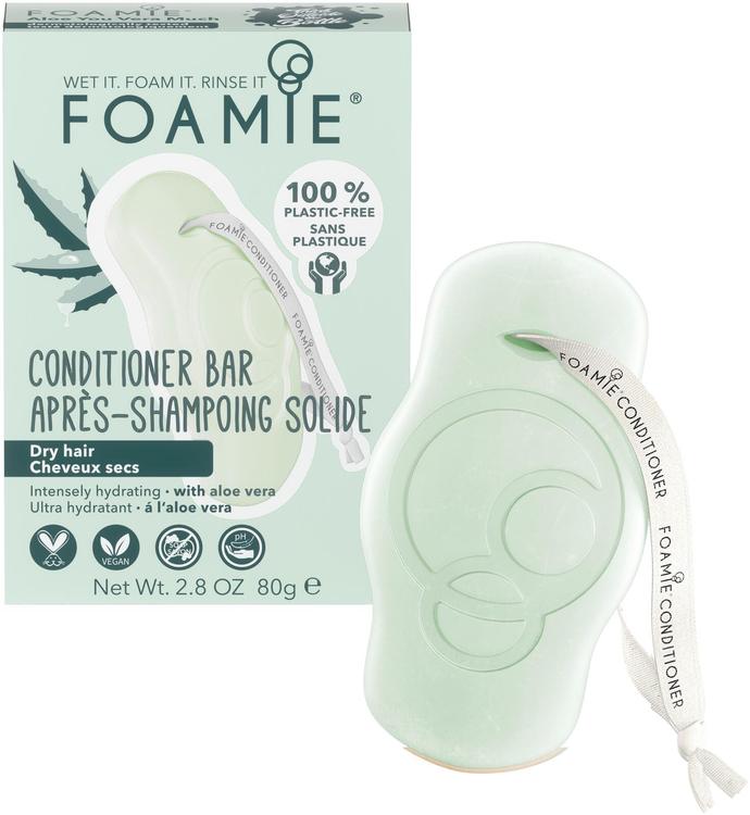 Foamie Conditioner Bar Aloe You Vera Much palahoitoaine kuiville hiuksille 80g