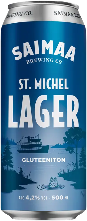 Saimaa St Michel Lager 4,2% olut 0,5l tölkki