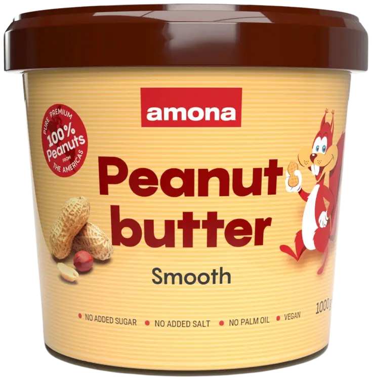 Amona maapähkinävoi 100% smooth 1kg
