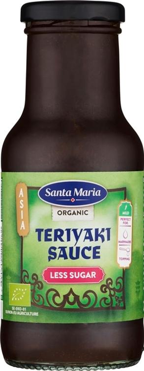 Santa Maria Organic Teriyaki Less Sugar, Teriyakikastike vähemmän sokeria 250ml