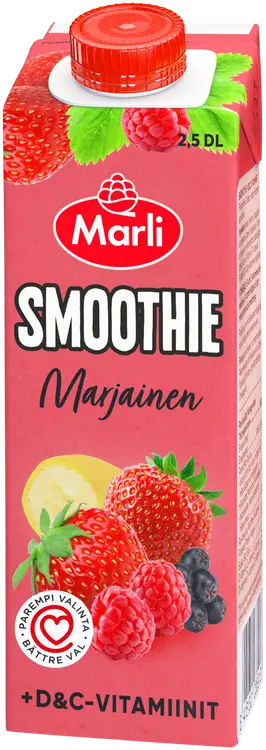 Marli Smoothie marjainen + D&C -vitamiinit 2,5 dl