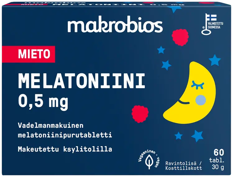 Makrobios Mieto Melatoniini 0,5mg 60 tablettia 30g