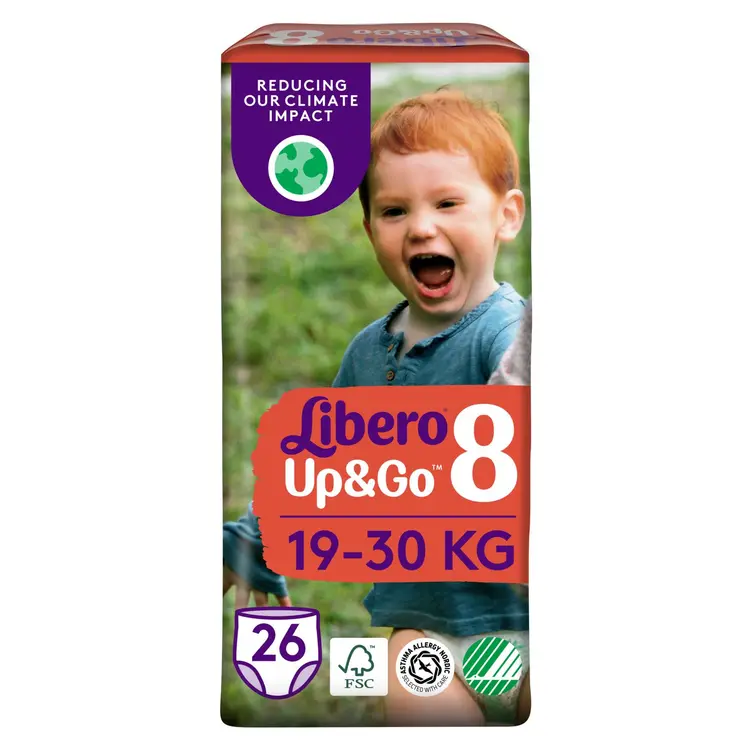 LIBERO Up&Go housuvaippa, koko 8, 26 kpl, 19-30kg