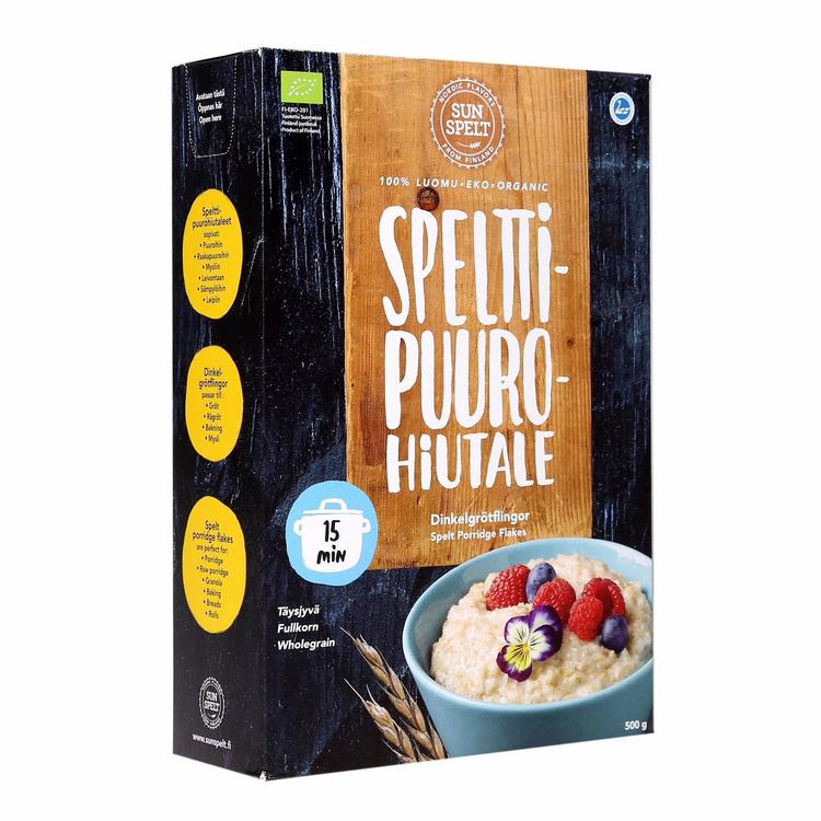 Sunspelt Luomu Spelttipuurohiutale 500g