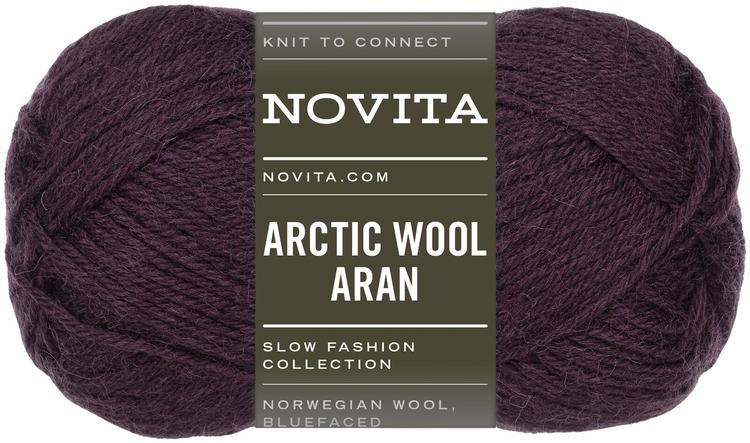 Novita lanka Arctic Wool Aran 100 g jäämarja 776