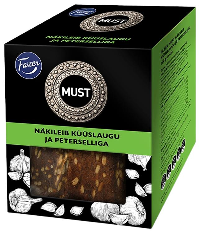 Fazer must näkileib küüslaugu ja peterselliga 150 g