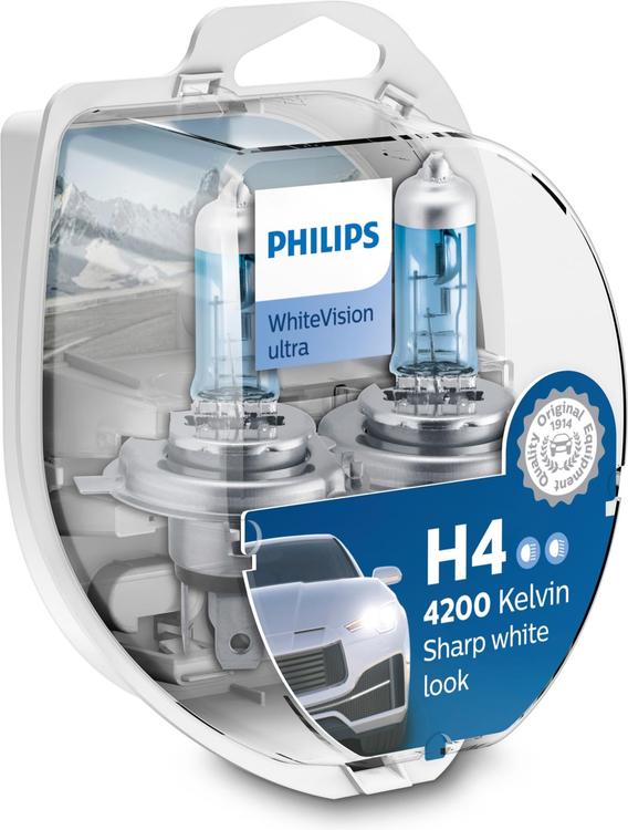 Philips H4/W5W WhiteVision Ultra ajovalopolttimo