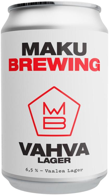 Maku Brewing Vahva Lager olut  6,5% 0,33l tölkki