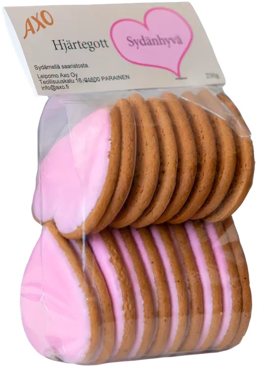 Leipomo Axo sydänhyvä piparkakku punainen 230g