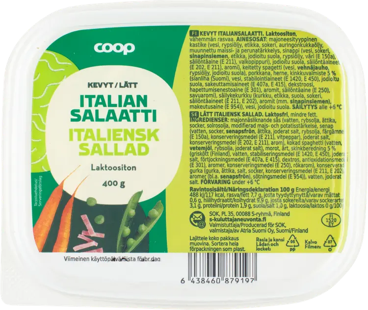 Coop Italiansalaatti Kevyt 400g
