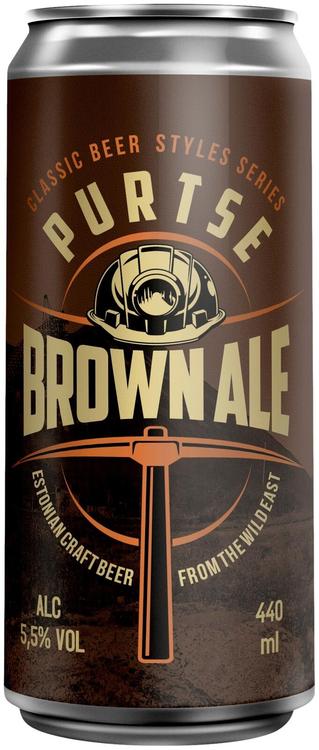 Purtse Classic Series Brown ale õlu 5,5%vol 440ml