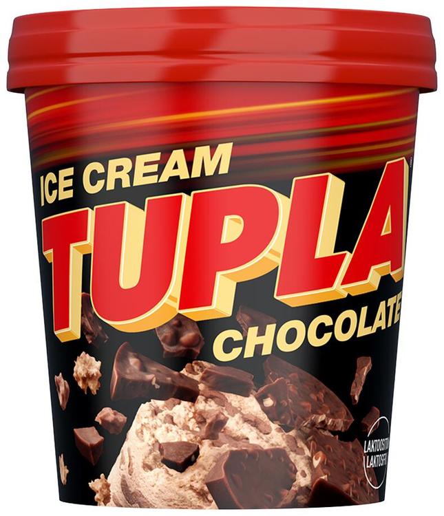 Tupla Laktoositon Chocolate jäätelö 450ml/305g