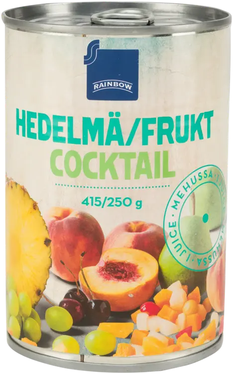 Rainbow hedelmäcocktail mehussa 415/250 g