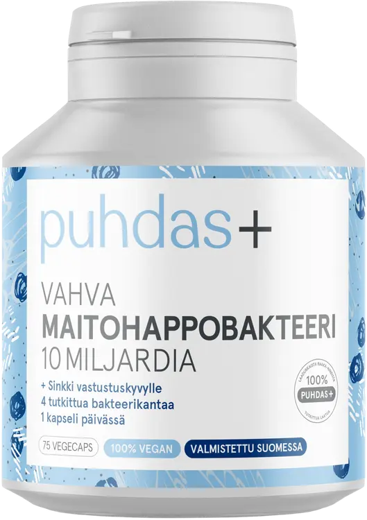 Puhdas+ Vahva maitohappobakteeri 10 miljardia 23g/75kaps