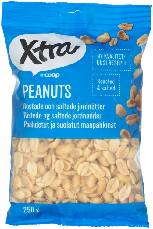 Xtra suolapähkinät 250 g