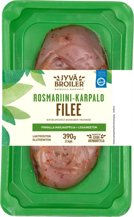 Jyväbroiler Broilerin Filee Rosmariini-karpalo 390g
