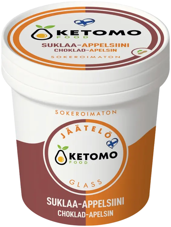 Ketomo Food Suklaa-appelsiinijäätelö 125ml