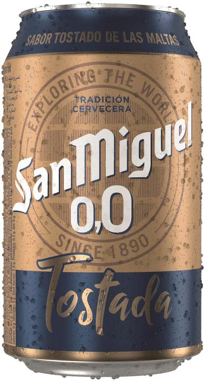 San Miguel 0,0% Tostada Alkoholiton Olut 33cl tlk