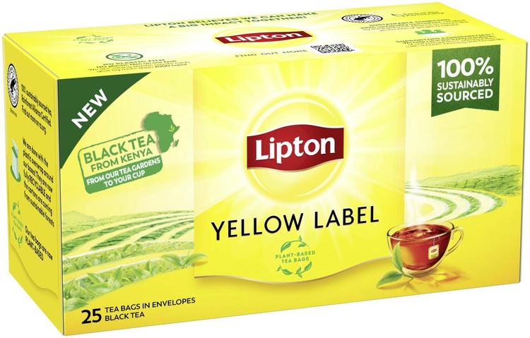 Lipton 25ps Yellow Label musta tee