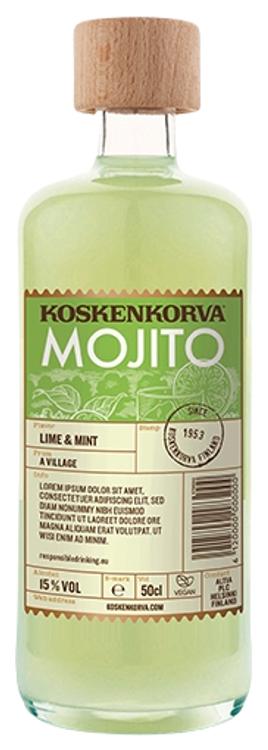 Koskenkorva Mojito piiritusjook 15%vol 500ml