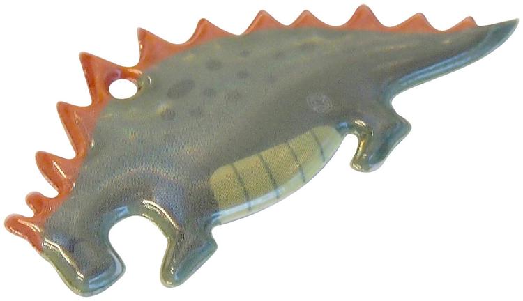Kotimainen pehmoheijastin Dino, palloketjulla.