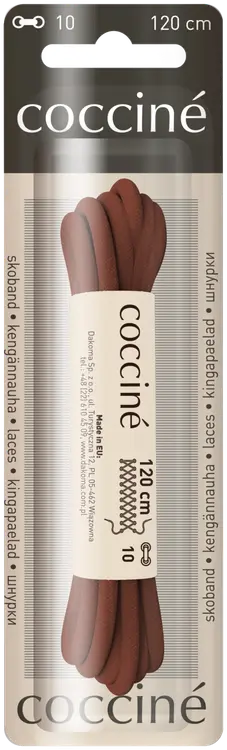 Coccine kengännauha 120 cm, ruskea