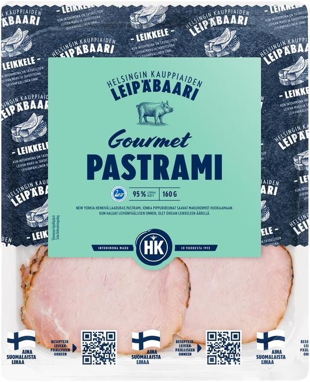 HK Helsingin Kauppiaiden Leipäbaari Gourmet Pastrami 160 g