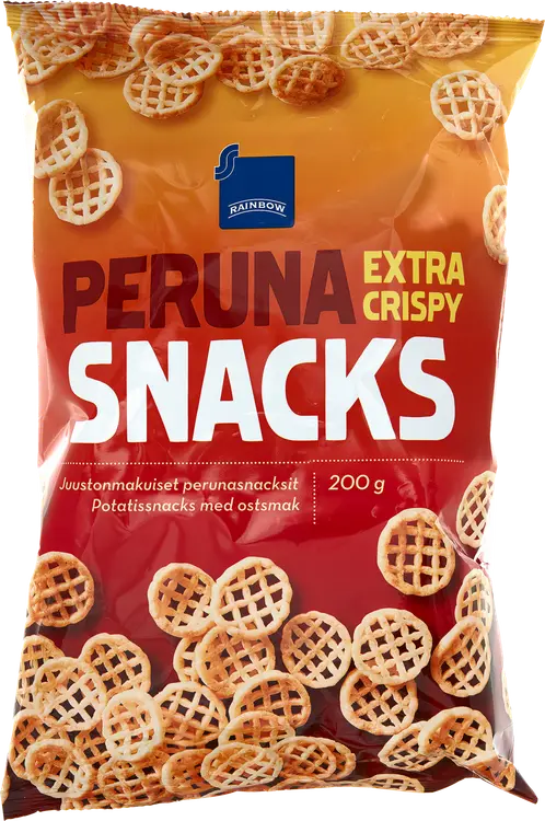 Rainbow Juustonmakuinen Perunasnacks 200g
