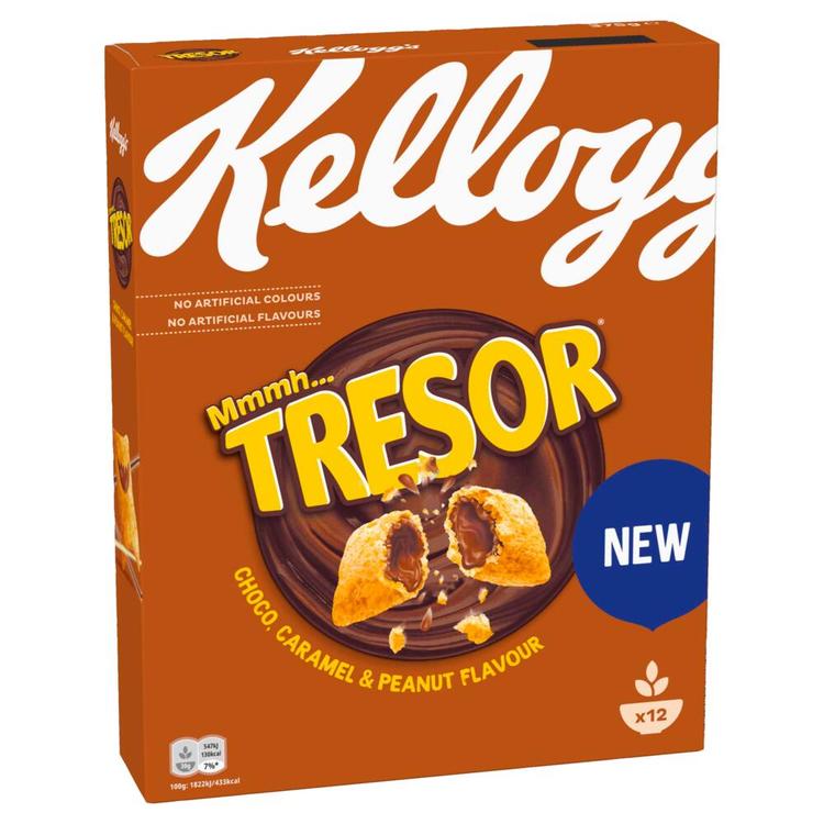 KELLOGG'S Tresor Choco, Caramel & Peanut flavour 375g